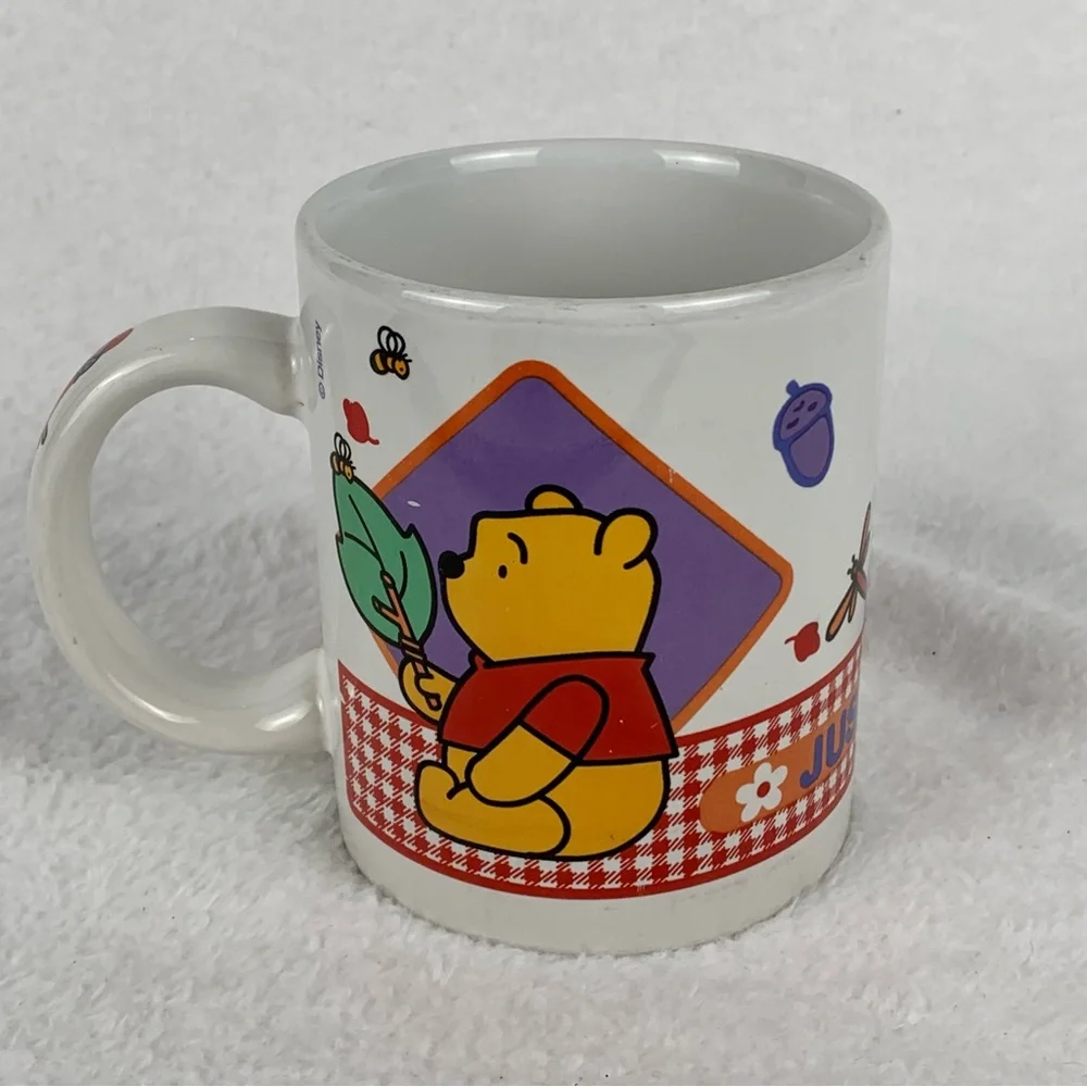 Vintage Disney Winnie The Pooh Mug Cup Ceramic “Just Pooh” Coffee‎ Tea Cup